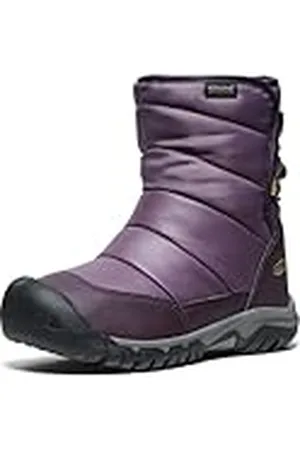 Keen Puffrider Waterdichte sneeuwlaarzen, Black Plum/Daiquiri Green, 35 EU, , 35 EU
