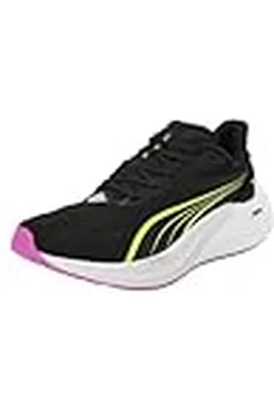 PUMA Dames Electrify Nitro 4 WN Road Running Schoen, Zwart-Geel Alert, 7.5 UK, Zwart Geel Alert, 41 EU