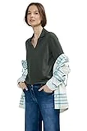 CECIL Piquee poloshirt voor dames, , S