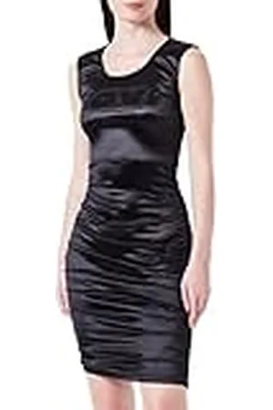 Moschino Dames strakke pasvorm mouwloos Shiny Stretch Jersey Jurk, , 42