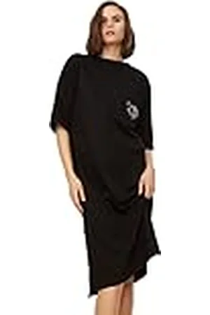 Trendyol Geborduurde gebreide jurk voor dames, veel gesneden jurk, , small