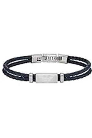 Emporio Armani Armband voor Mannen, Roestvrij Staal ID Armband, Lengte: 196mm+15mm, Breedte: 19mm, Hoogte: 9mm, EGS2995040