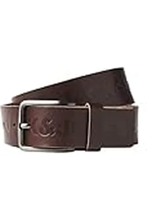 JACK & JONES Bestseller A/S Heren Jacjones Logo Leather Belt NOOS Riem, , 95