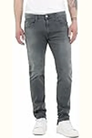 Replay Anbass Slim Fit herenjeans met comfort stretch, donkergrijs 097, 28W / 32L