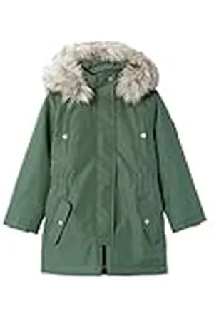 NAME IT Nkfmilla Parka Jacket Long Noos gewatteerde jas voor meisjes, , 158 cm
