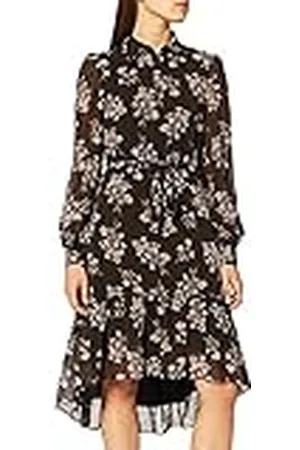 NA-KD Dames Tie Waist midi-jurk casual jurk, , 34