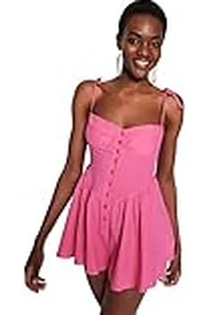 Trendyol Effen geweven jumpsuit voor dames, , 60