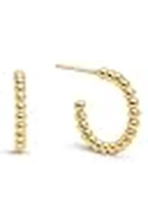 SINGULARU Pebble Dots S Oorbellen. Staal met 18Kt Plating. Siliconensluiting met Plating. Sieraden voor Vrouwen