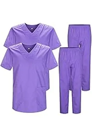 MISEMIYA Set van 2 stuks - Uniform unisex scrubset - medisch uniform met scrubtop en broek - Ref.2-8178