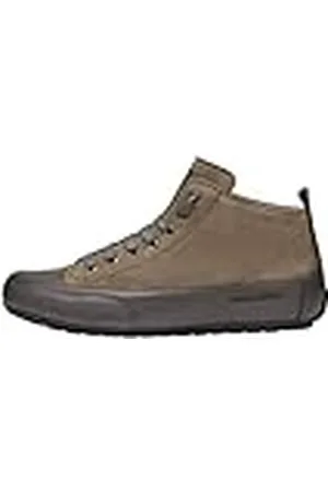 Candice Cooper Mid-sneakers van gepofte leer en suède, bruin, Groen, 36.5 EU