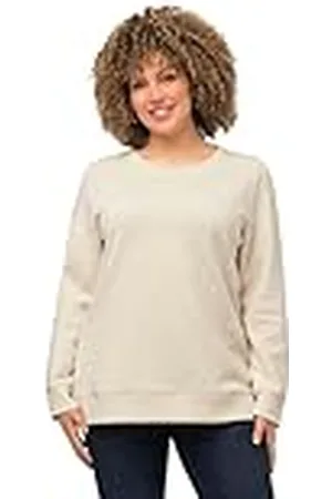 Ulla Popken Sweatshirt met parels voor dames, , 58-60 grote maten