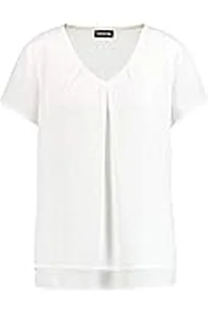 Taifun Damesblouseshirt met korte mouwen figuurcorrigerend blouseshirts, blouse, shirt, , XXS