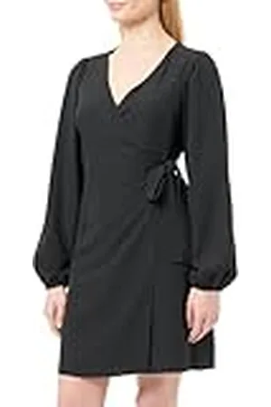 VILA Visarah wikkeljurk voor dames, L/S wrap jurk/B, , 42