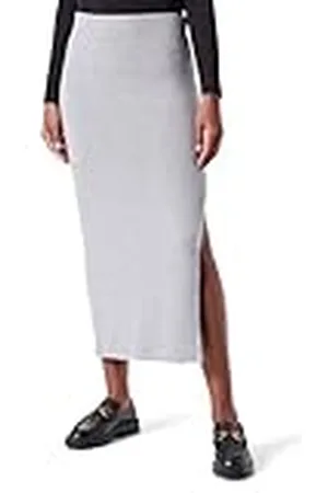 Koton Dames High Rise Slit Detail Midi Knitwear Rok, , L