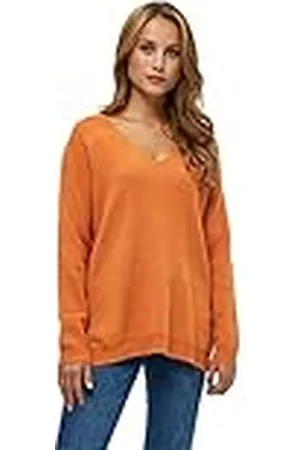 Peppercorn Dames Rosalia lange trui, Perzik Caramel Melange, M