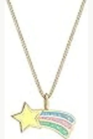 Elli Halsketting kinderen vallende ster emaille pastel in 925 sterling zilver verguld