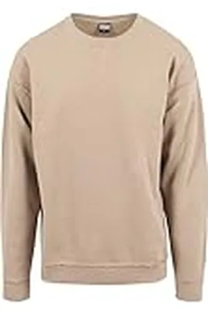 Urban classics Oversized sweatshirt met open rand, warm zand., XL
