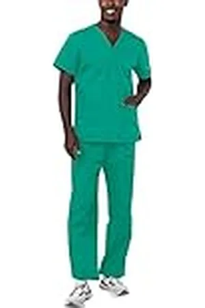 ADAR UNIFORMS Adar Universeel Uniseks Schrobben - Uniseks Trekkoord schrobben Set - 701 - Chirurgische groen - M
