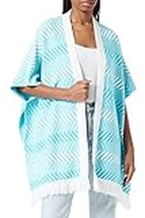 IZIA Dames gebreide poncho, , XL/XXL