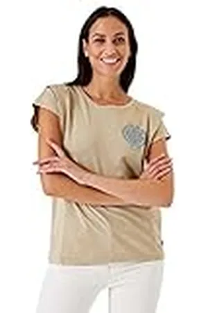 Garcia Dames T-shirt met korte mouwen, iced koffie, S, , S