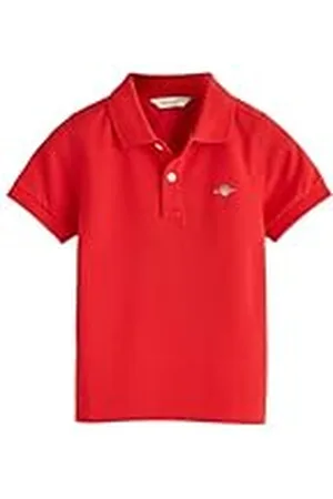 GANT Unisex Shield Ss Pique poloshirt voor kinderen, , 110-116