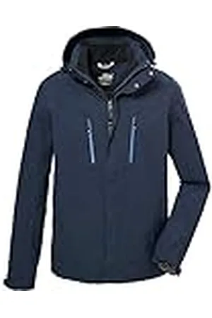 Killtec Heren Functionele jas met capuchon/outdoorjas is waterdicht KOW 192 MN JCKT, dark navy, XL, 41374-000