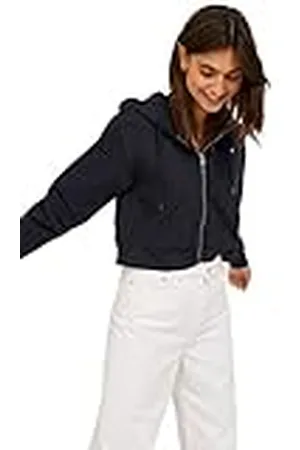 JACK & JONES Jjxx Jxabbie Ls Reg Every Brush Zip Hood Noos Sweat Jacket, Zwart, S