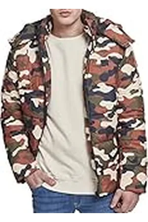 Urban classics Herenjas met capuchon Camo Puffer Jacket, , S