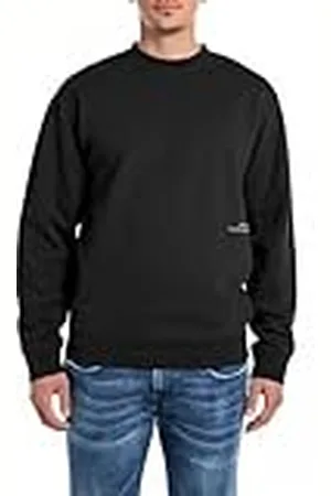 Replay Heren sweatshirt regular fit met ronde hals, , M