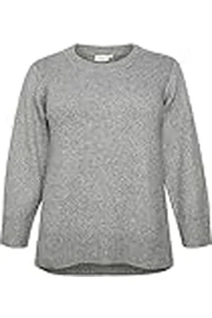 Kaffe Plus-Size damestrui, regular fit, lange mouwen, ronde hals, , L Grote Maten