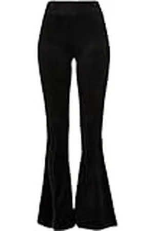 Urban classics Leggings met hoge tailleband voor dames, velours, yogabroek, , XS