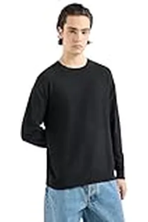 Armani Exchange Heren Comber Cotton with Horizontal Stripe Pullover Sweater Sweater, , M