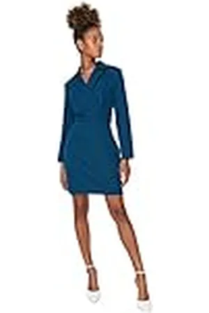 Trendyol Dames Woman Mini Bodycon Crew Neck Knit Dress Jurk, , 42
