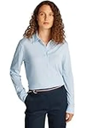 Tommy Hilfiger Dames CASUAL BTN DOWN SHIRT LS WW0WW45983, blauw, XXS, , XXS