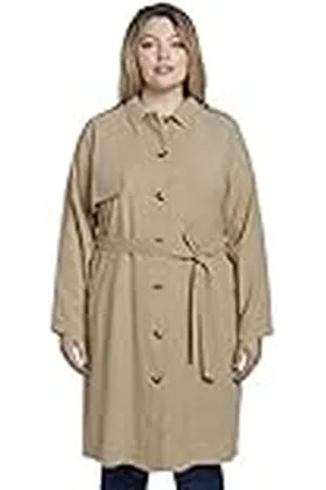TOM TAILOR MY TRUE ME Dames Plussize trenchcoat met riem 1017663, , 48 Grote maten