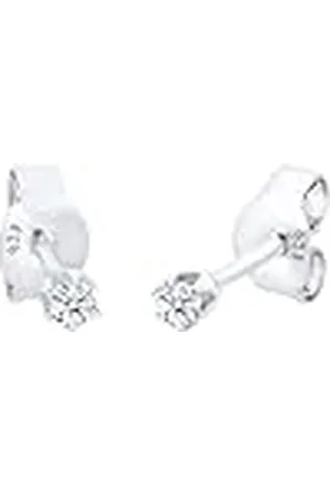 Elli Diamore Oorbellen DIAMORE dames oorbellen oorbellen Basic met diamant (0,06 ct.) in 925 sterling