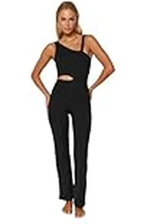 Trendyol Effen gebreide jumpsuit voor dames, , 32