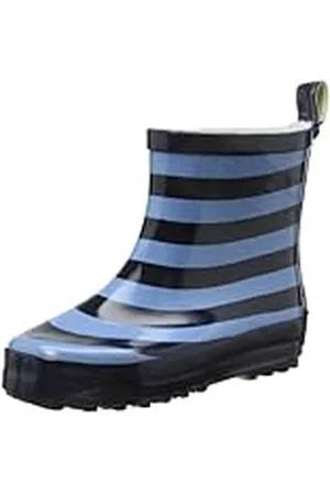 Playshoes Uniseks rubberlaarzen voor kinderen, halve schacht, Ringel, 18 EU