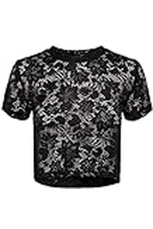 ONLY Dames ONLALBA S/S Cropped TOP JRS T-shirt, , M, , M