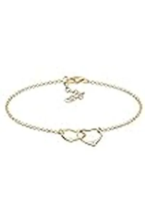 DIAMORE Armband dames hart motief filigraan met diamant (0,02 ct.) van 925 sterling zilver, 200, verzilverd, Diamant