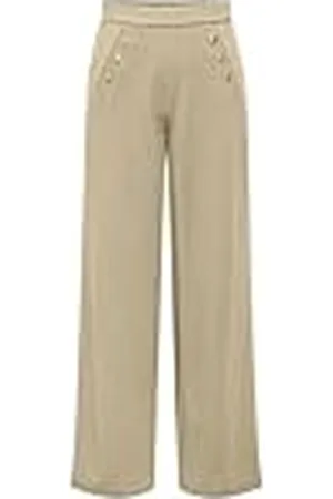 ONLY Onlsania High Waist Button Pant JRS stoffen broek voor dames, , M