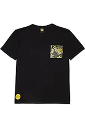 Borussia Dortmund BVB T-shirt Flora - Officieel Fanartikel, Zomercollectie, Bloemenpatroon, 100% katoen, Geel BVB-embleem Gr. S, , S