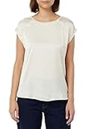 Taifun Dames 371352-16218 T-shirt, Light Creme, 36, , 36