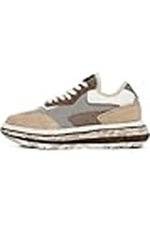 Desigual Dames Shoes 4 Woman Fabric Sneakers Running Sneaker, Brown, 39 EU, , 39 EU