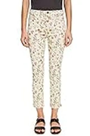 ESPRIT Stretch broek met bloemenprint, , 34W x 26L
