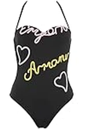 Emporio Armani Emrboidery Signature Badpak uit één stuk, , XL