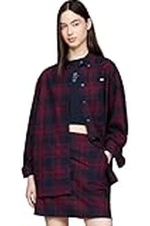 Tommy Hilfiger TJW RLX Tartan geruit shirt EXT DW0DW18878 L/S shirt, , XS, , XS