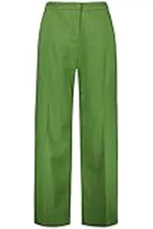 Samoon Wijde broek voor dames, van katoen-stretch, Carlotta, effen, normale lengte, , 46
