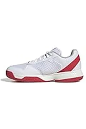 adidas Uniseks-Kind Courtflash Kids Tennis Shoes, Cloud White/Core Black/Lucid Red, 28 EU