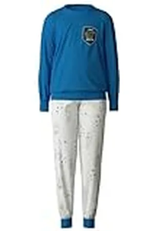 Calida Kinderpyjama met manchetten, van 100% biologisch katoen, met zachte geribbelde manchetten aan de boorden, , 152-158